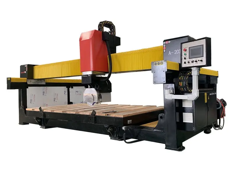3-Axis CNC Bridge Cutting Saw for Precision Stone Carving and Granite Processing