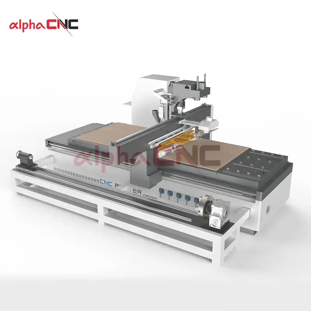 1325 4‑axis router with rotary axis support