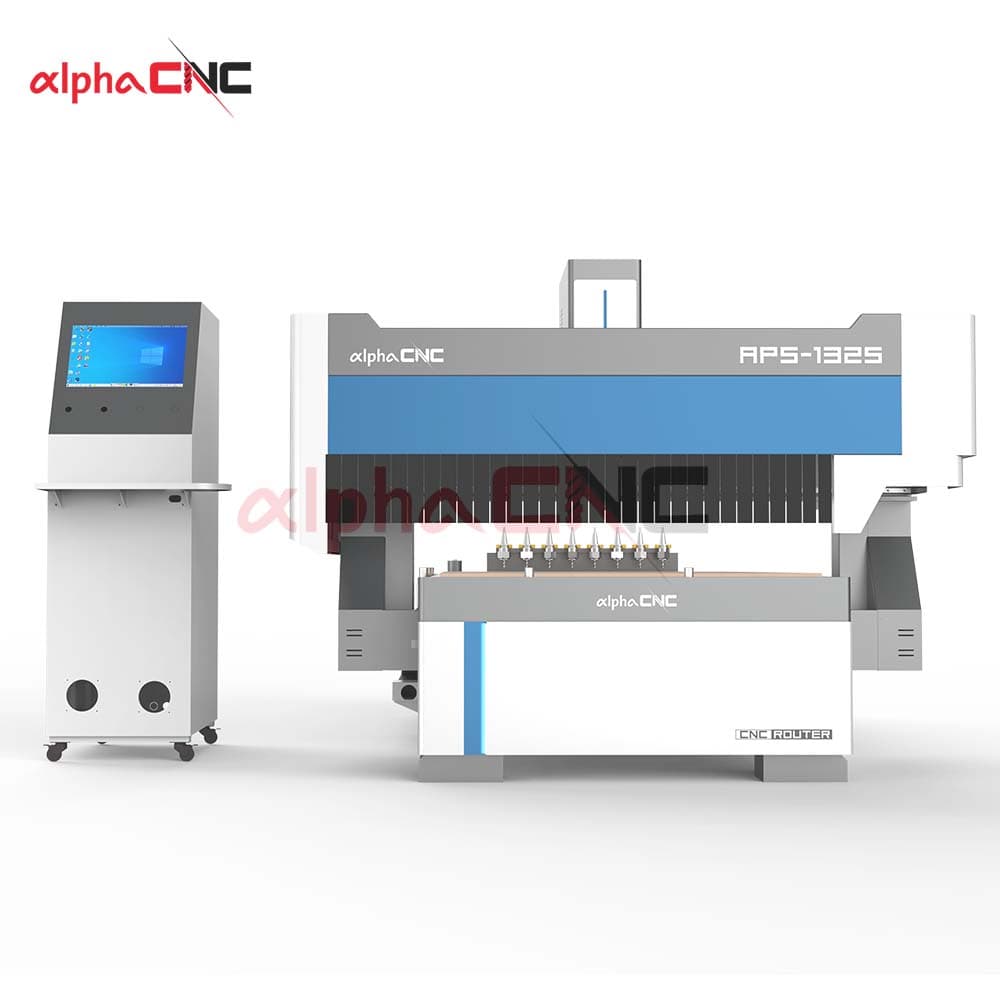 Alpha APS 1325 ATC CNC router with enclosure front view
