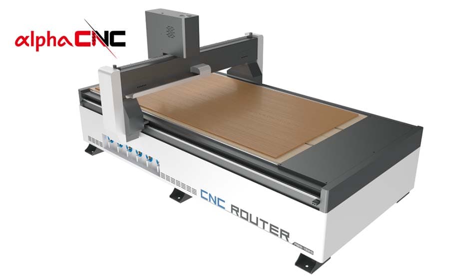 Alpha 3 Aixs CNC router with vaccum table