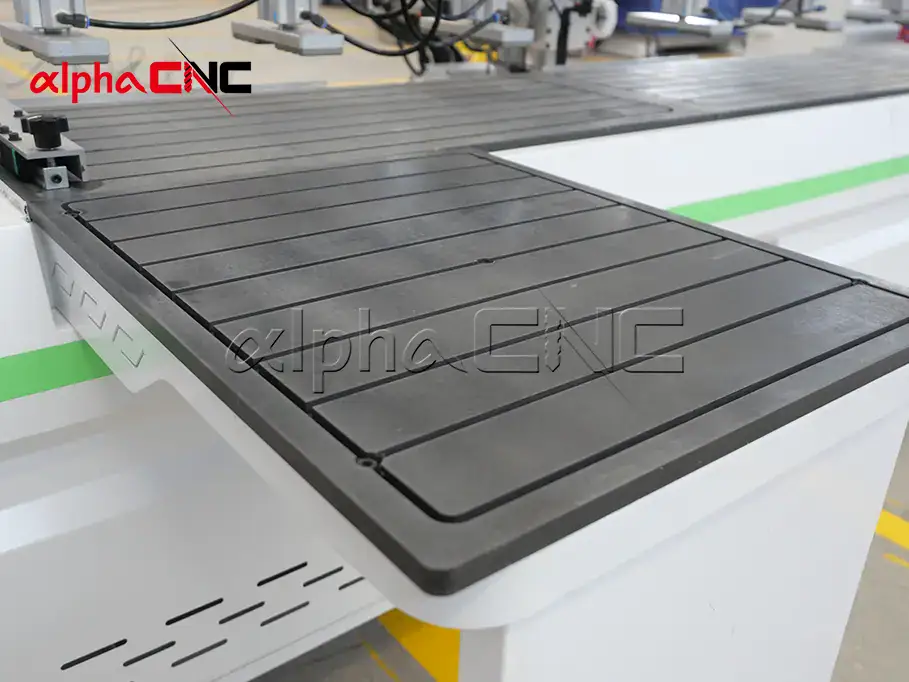 3-spindle CNC side drilling machine vacuum worktable