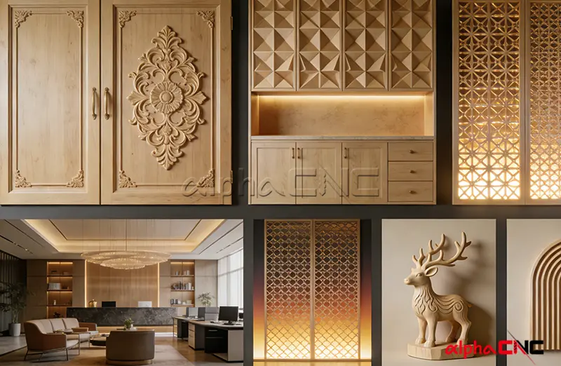 3D renderings of finished wood products