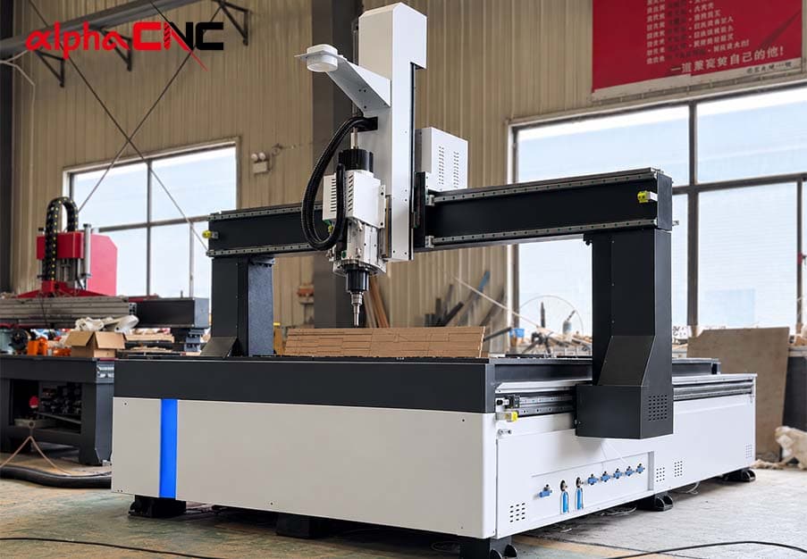 4-axis CNC router with swing head