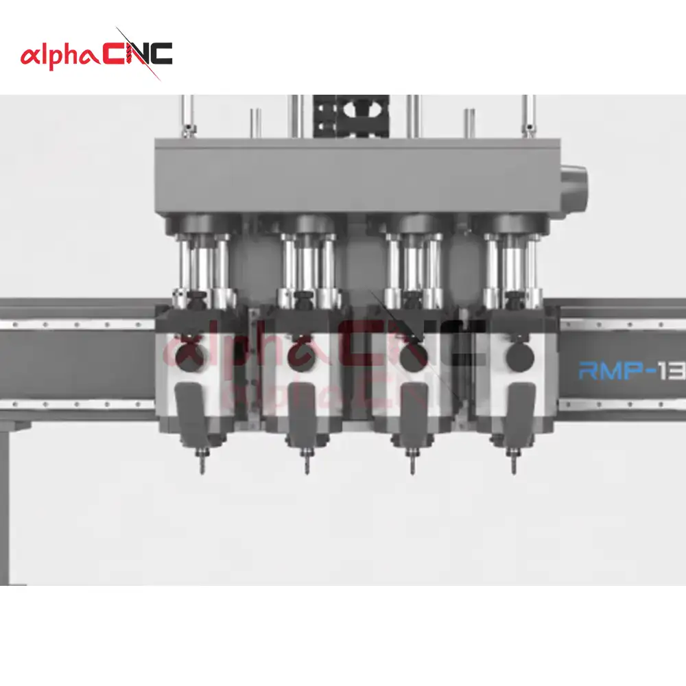 Double Table 4-Process CNC Router 4 independent spindles