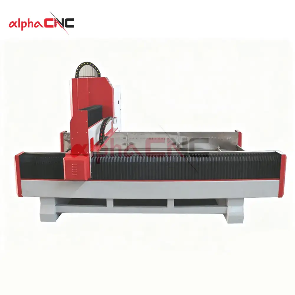 45‑degree side view stone CNC router