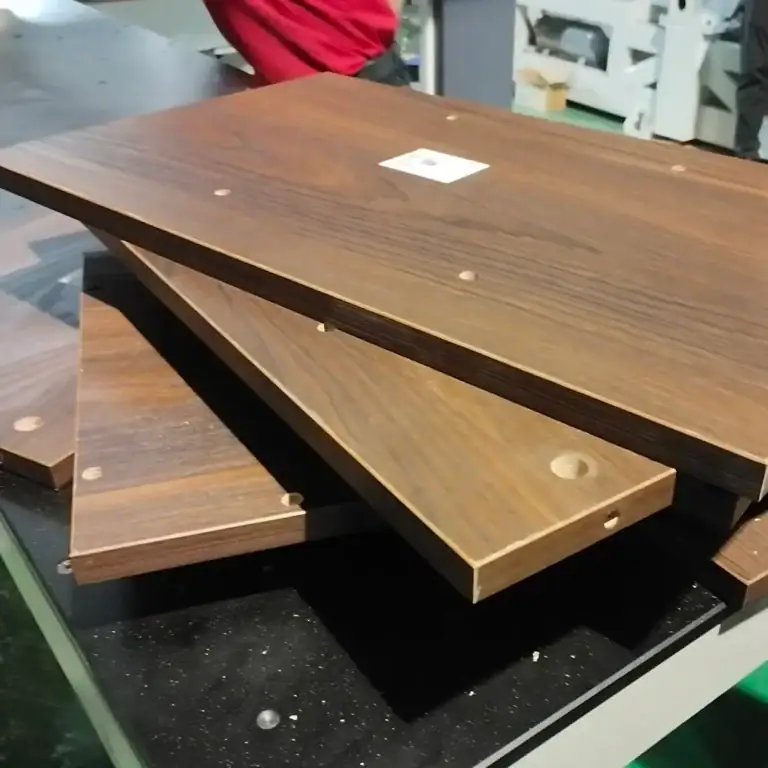 Furniture Panel with Multi-Side Bored Connectors