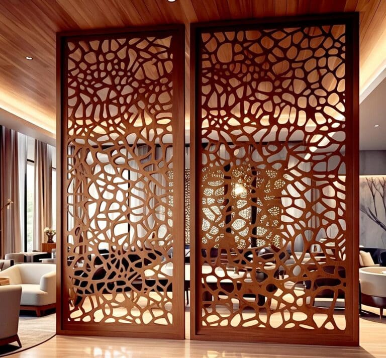 8 head CNC router for decorative wooden partition production