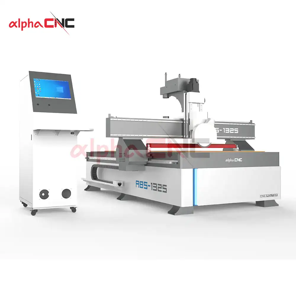 ABS-1325 CNC saw cutting machine with press roller