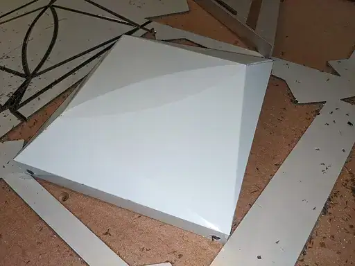 ACP display after CNC processing