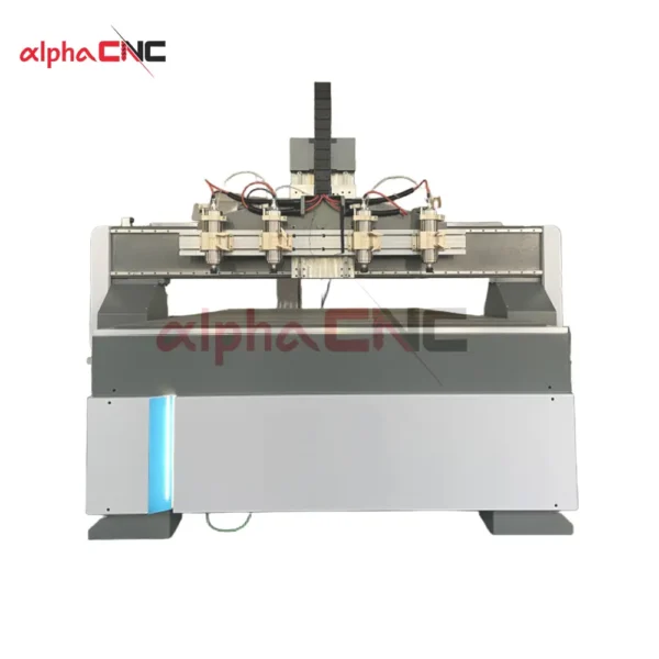 AMS-1325-4 CNC router engraving machine for high-precision relief engraving and hollow partition cutting in decoration industry