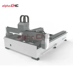 AMS-4 cnc router built‑in rotary axis inside table
