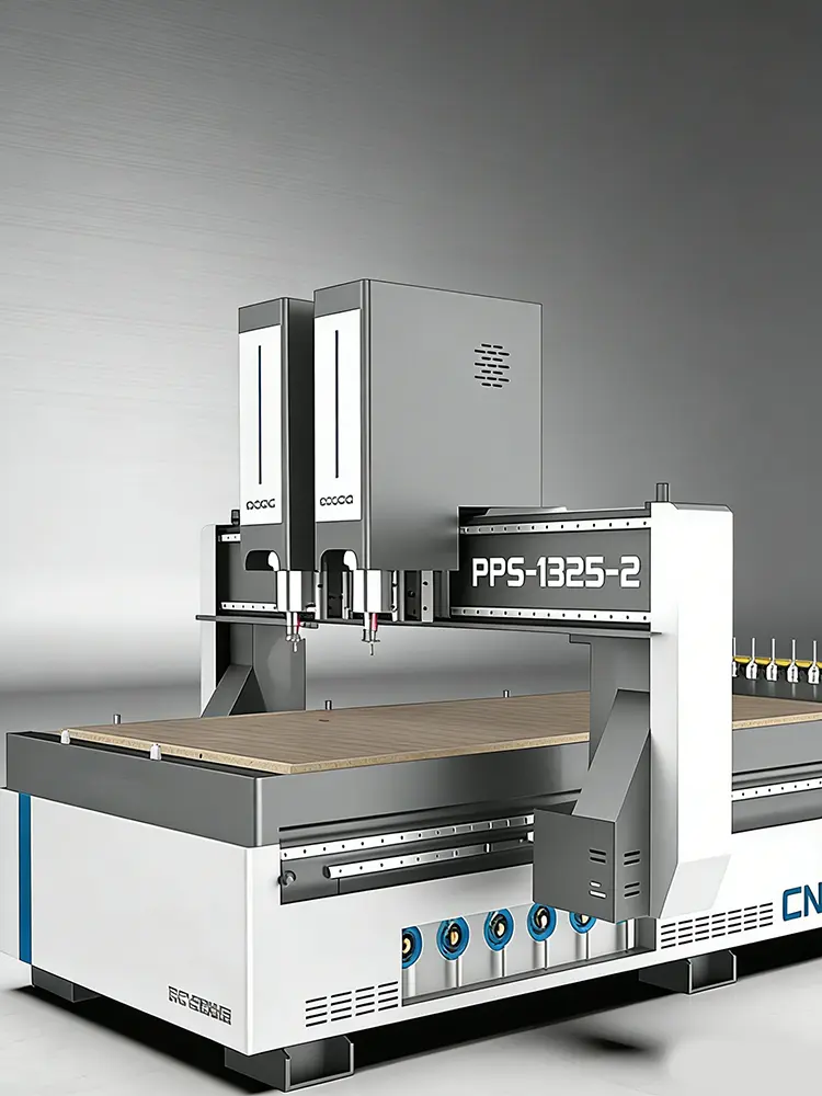 APS-1325-2 Dual Spindle ATC CNCWood Engraving and CuttingMachine