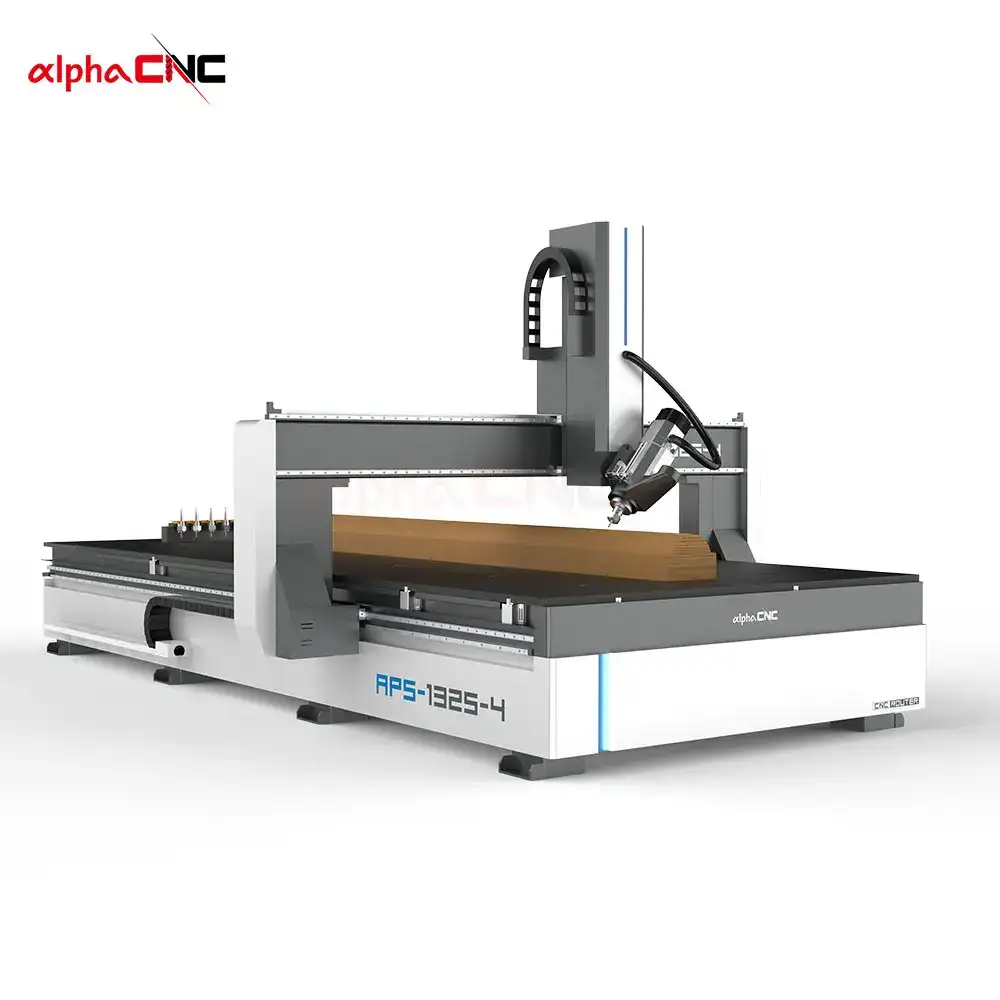 APS-1325 4 Axis ATC CNC Router with Rear Tool Magazine