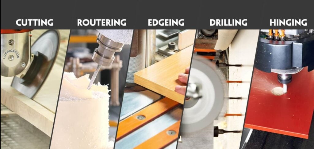 ATC CNC router for panel furniture processing