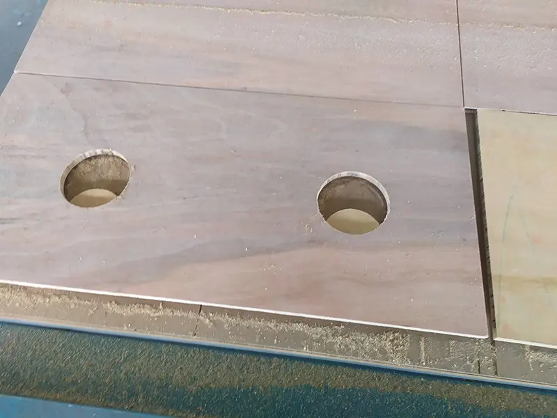 Neat Stack of Precisely Cut Wood Parts Ready for Furniture Assembly