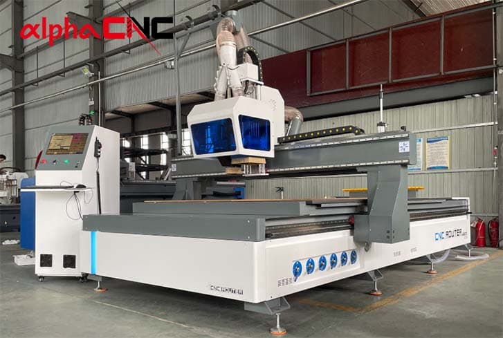 Alpha 2030 ATC CNC tool changer machine with drilling unit