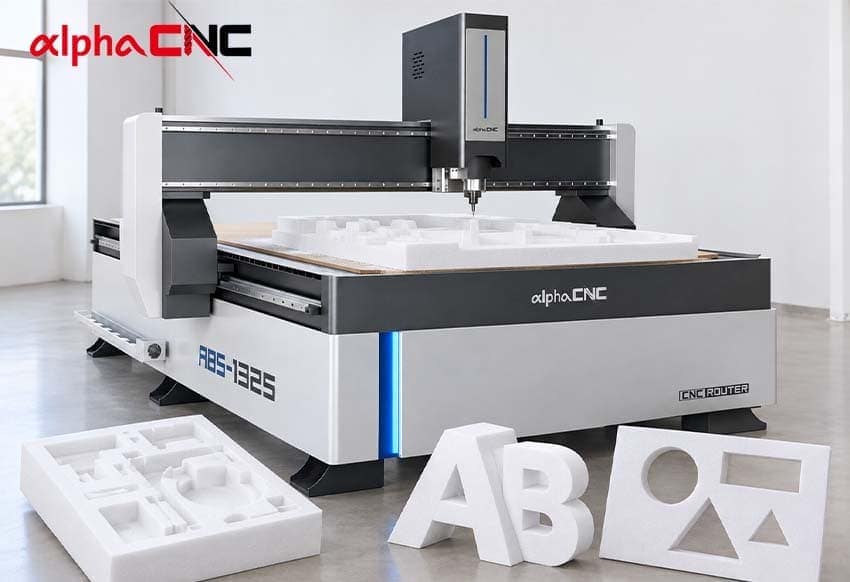 Alpha 3-axis CNC Machine For Foam Cutting