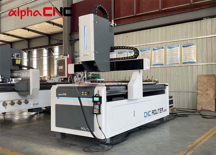 Alpha 6090 ATC CNC router for samll woodworking shop