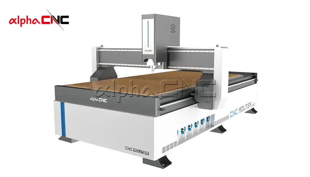 Alpha CNC 3-axis CNC wood cutting machine for cabinet factory