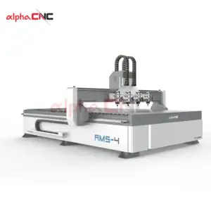 Alpha CNC AMS‑4 multi head CNC router machine