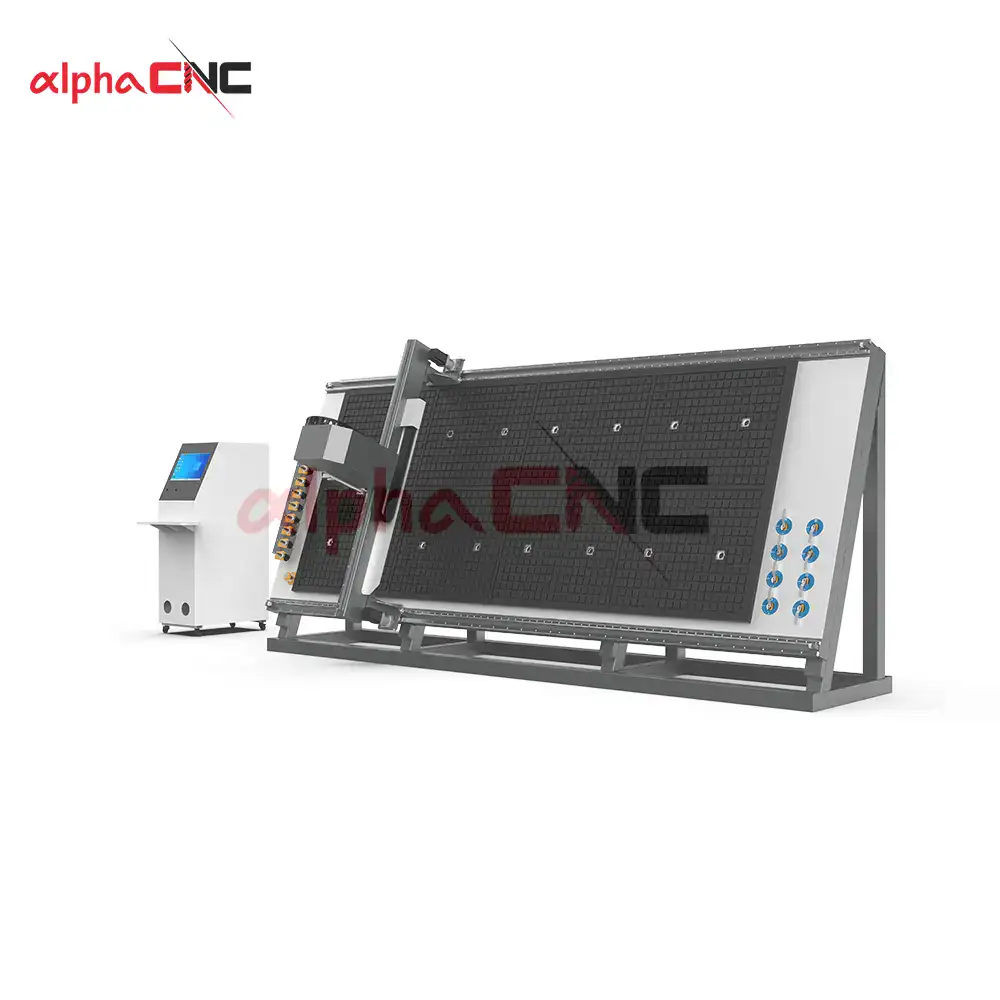 Alpha CNC angled tilting bed cnc router vacuum table