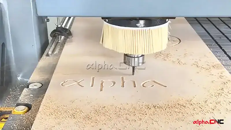 Alpha CNC cnc router on mdf board