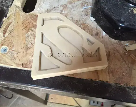 Alpha CNC mdf carved logo cnc router cutting