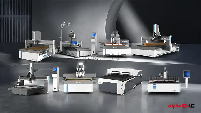 Alpha CNC multi-functional cnc cutting machine complete lineup for furniture