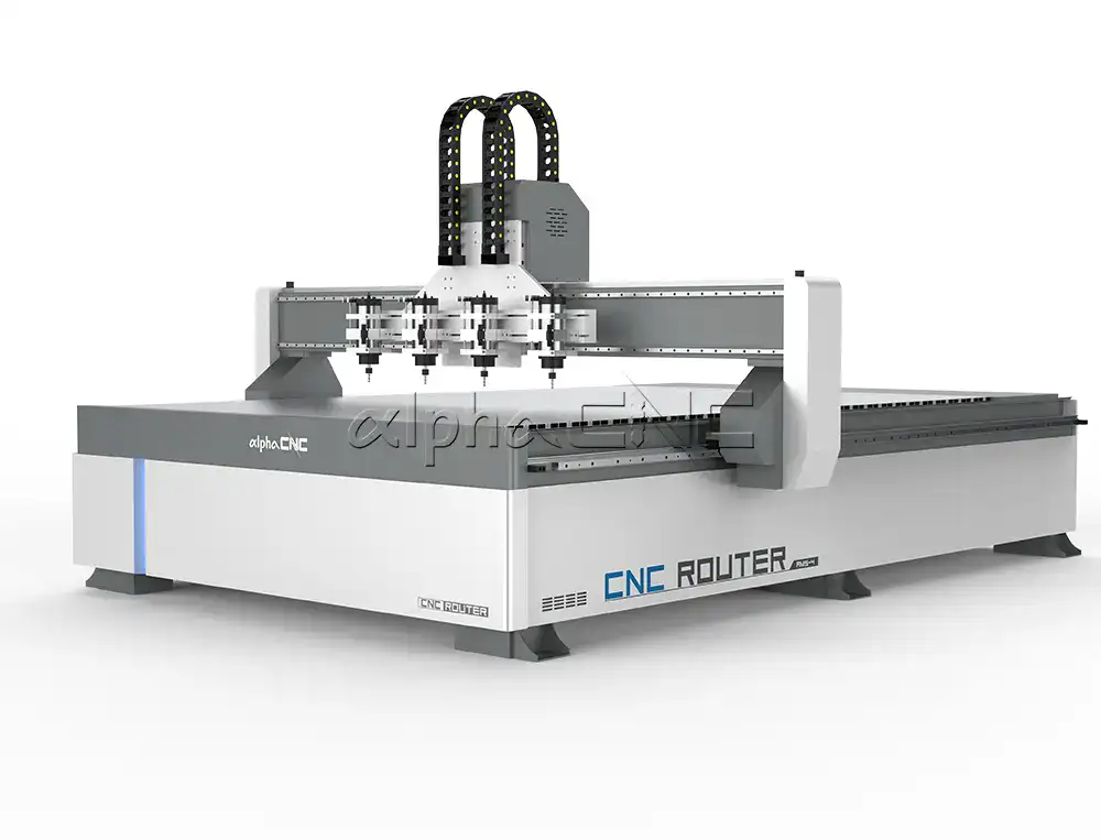 Alpha CNC multi-head 4 spindle cnc router