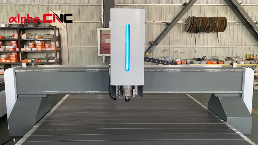 Alpha CNC router gantry mainly used to support the X-axis motion components and spindle system