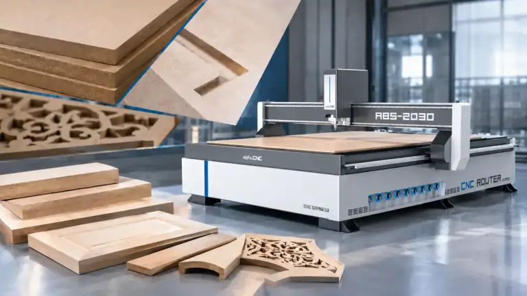 Alpha CNC router with mdf wood cutting projects