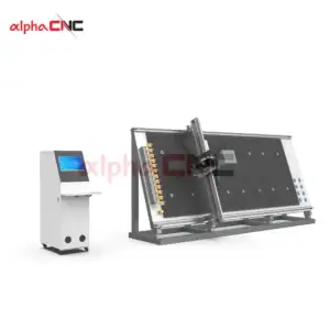 Alpha CNC tilting bed cnc router vertical vacuum adsorption engraving machine