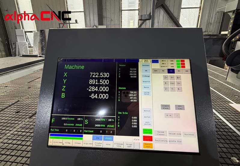 Alpha beginner CNC router control system