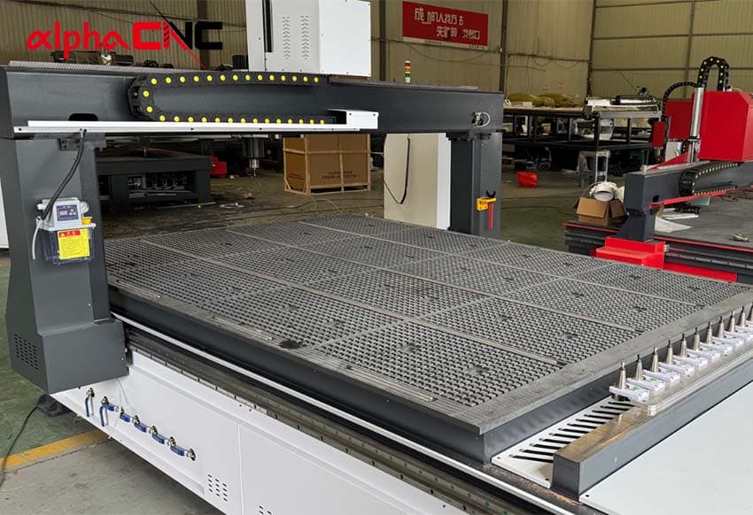 Alpha foam CNC router with vaccum table