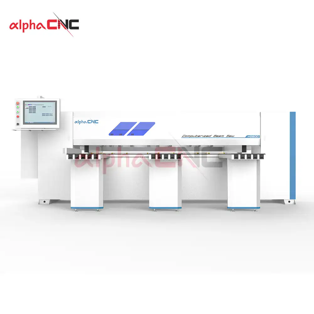 CBS-H2800 CNC control panel touch screen interface computerized beam saw operation