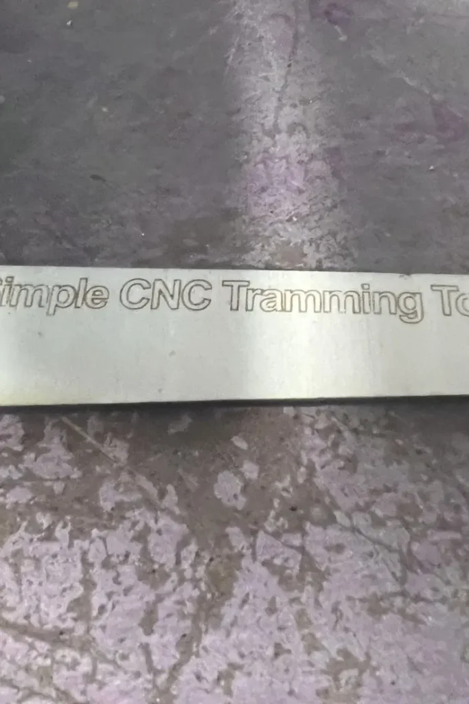 Aluminum product text carving