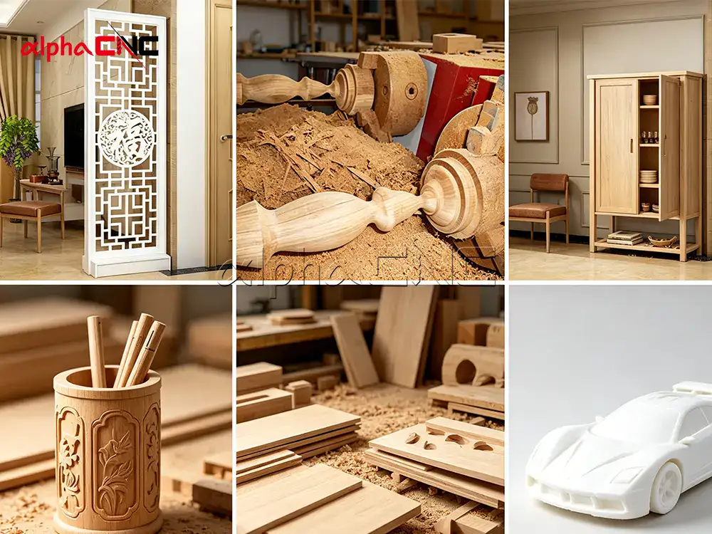 CNC router applications furniture signage stone engraving foam mold
