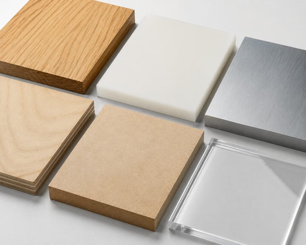 CNC router can process different materials like wood, foam, acrylic