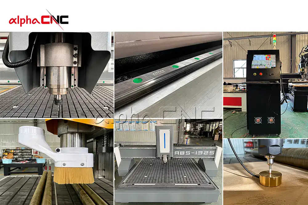 CNC router core components spindle linear guide ball screw controller