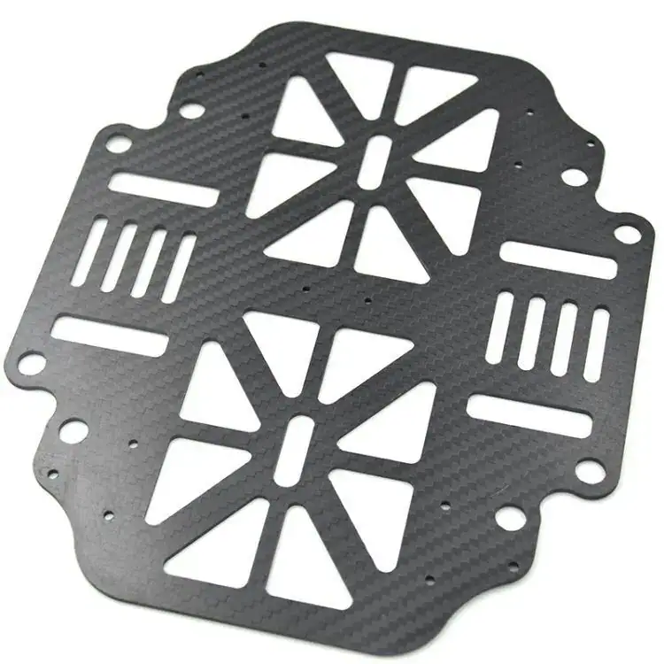 CNC router cutting sample carbon fiber cut out plate