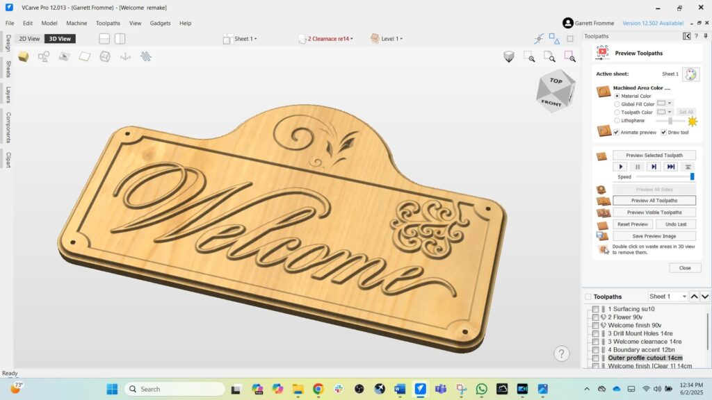 CNC router sign making design files
