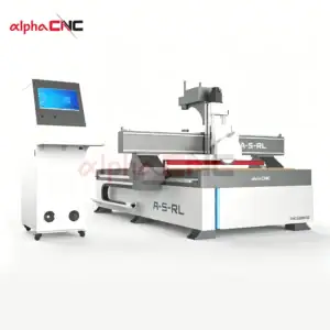 CNC saw cutting machine with press roller