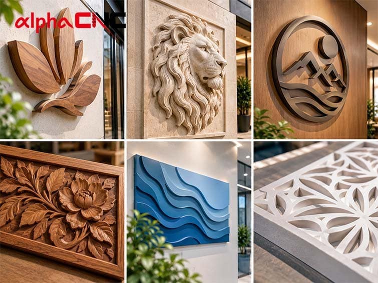 CNC sign making machine for 3D carved signs