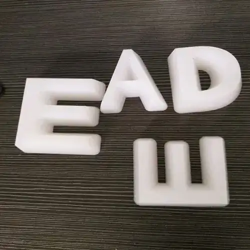 CNC woodworking machinery cutting acrylic 3D sign letters