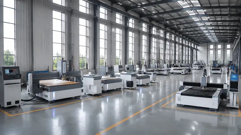 CNC workshop showroom cnc router machine display