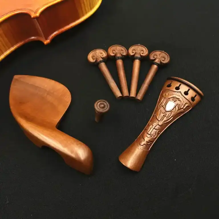 Carved wooden violin accessories CNC router sample