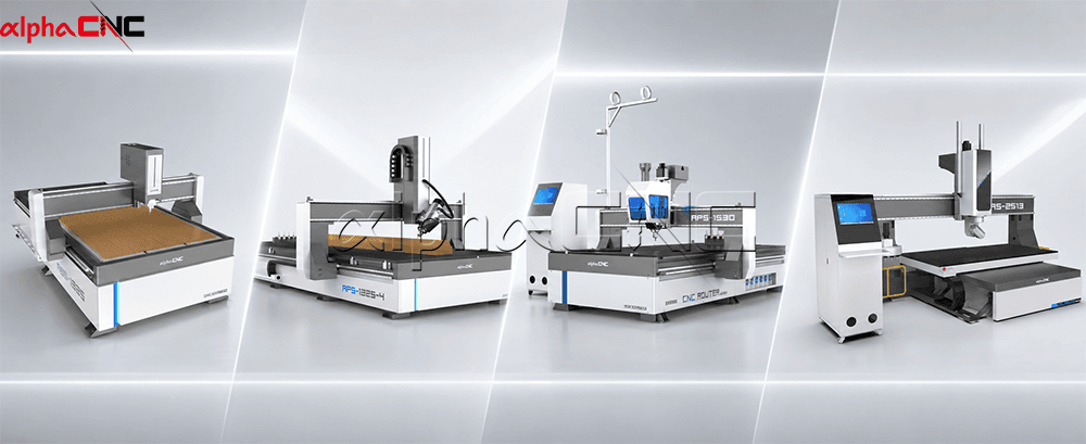 Comparison of 3-axis 4-axis 5-axis and ATC CNC router types