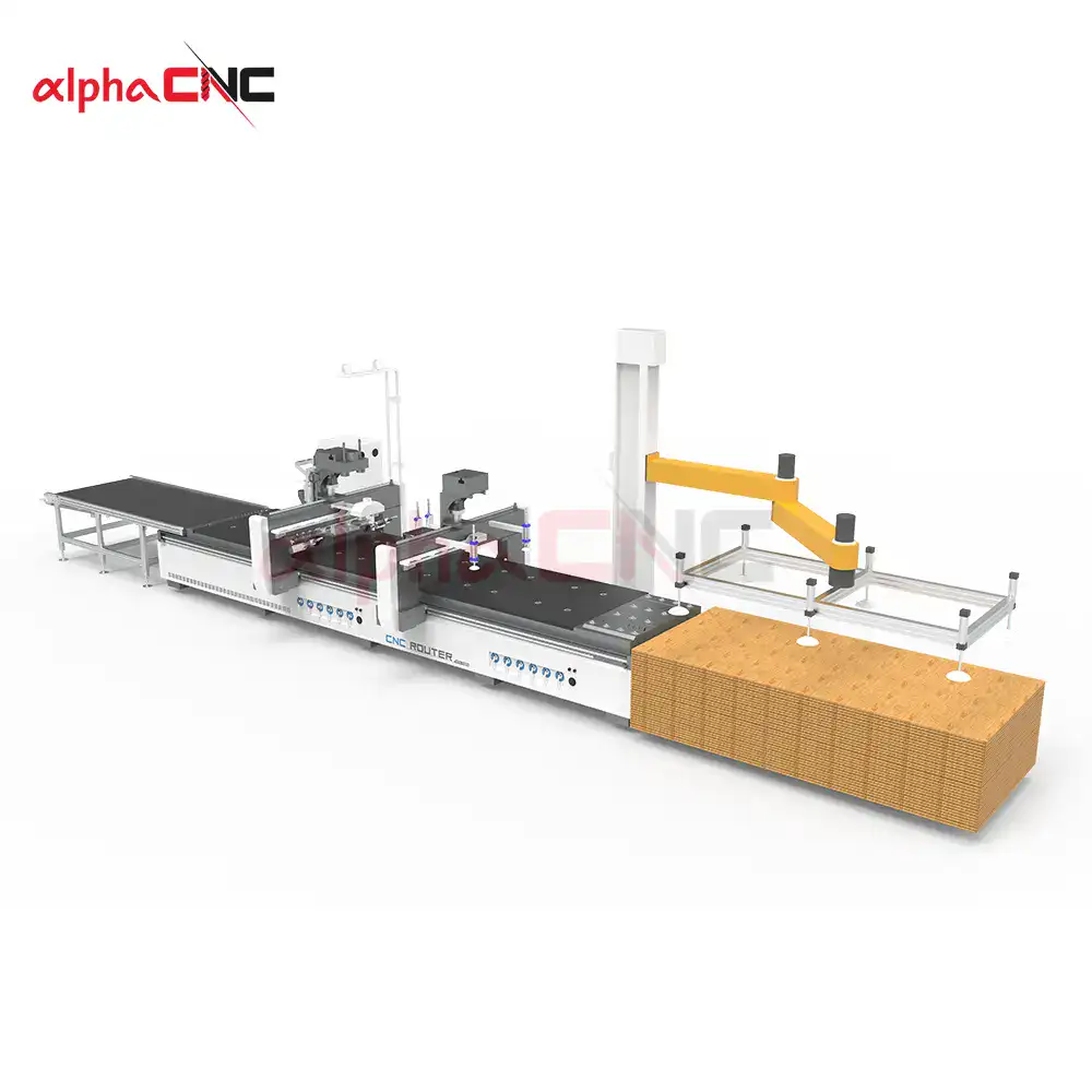 Robotic Arm Loading System on APS-1325D CNC