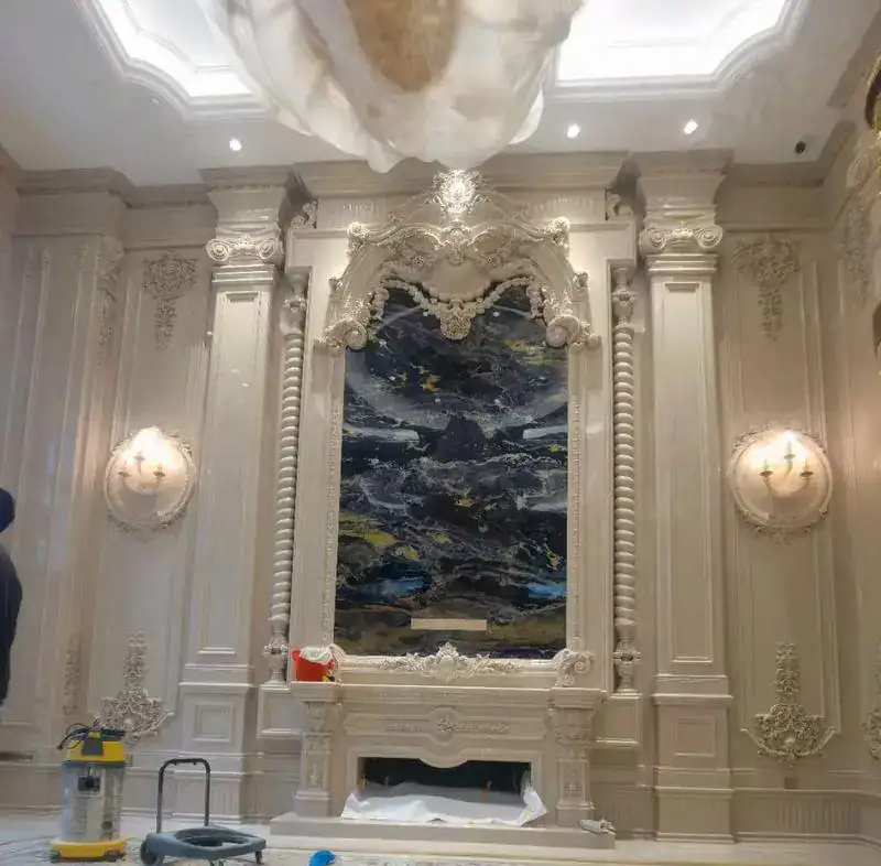 Construction decoration CNC router machining building facade elements