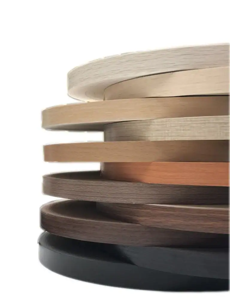 Curved profiled edge banding finished look